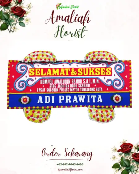 Papan Bunga Ucapan Selamat Miricinde